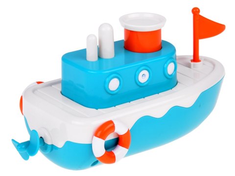 Statek do kąpieli dla dzieci pływający nakręcany chlapie wodą ZA5603