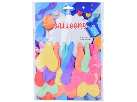 Urocze Balony w kształcie Serca Zestaw balonów serduszka 24 szt ZA5567