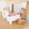 VIGA Drewniany Szpital Z Karetką Winda Zestaw 15 el