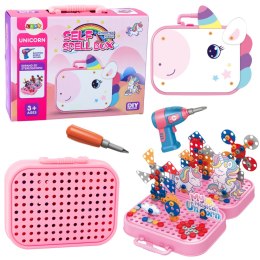 Zestaw Klocków Konstrukcyjnych Wkrętarka Jednorożec DIY