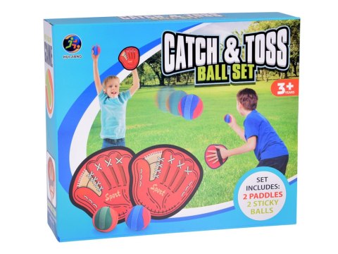 Gra sportowa Catchball zestaw 2 x Tarcza + 2 piłki Idealna zabawa SP0829