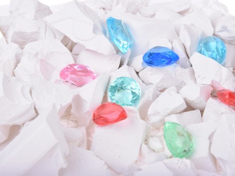 Mały archeolog wykopaliska kopalnia diamentów kamieni szlachetnych ZA5594