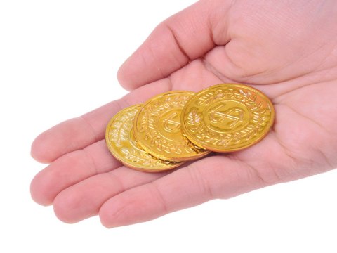 Mały archeolog wykopaliska monety kopalnia złota szukanie skarbów ZA5596