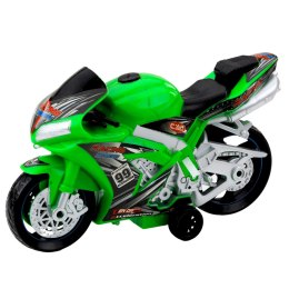 Motor Wyścigowy Ścigacz Napęd Światła Dźwięki Zielony