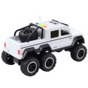 Samochód Terenowy Napęd Frykcyjny Światła Dźwięki Biały Perłowy 6x6 1:16
