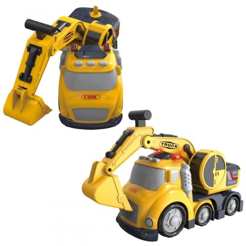 WOOPIE Koparka City Truck Efekty Dźwiękowe i Świetlne