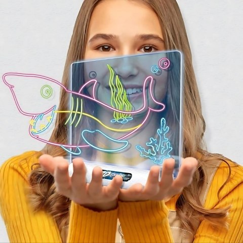WOOPIE Magnetyczna Tablica 3D Podświetlenie LED do Rysowania