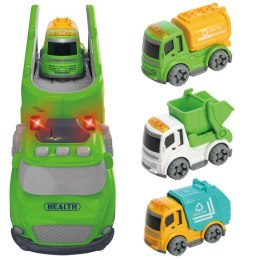 WOOPIE Zielona Laweta City Truck Efekty Dźwiękowe i Świetlne