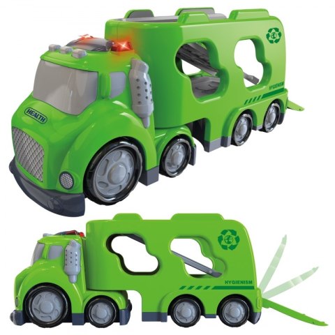 WOOPIE Zielona Laweta City Truck Efekty Dźwiękowe i Świetlne