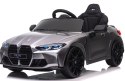BMW m4 SZARY Auto na akumulator, Pilot, Światła, Muzyka, Koła EVA