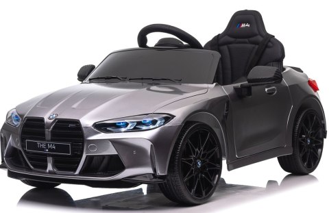 BMW m4 SZARY Auto na akumulator, Pilot, Światła, Muzyka, Koła EVA