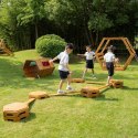 Classic World Edu Drewniana Ścieżka Akrobaty - Bezpieczny Tor Ruchowy