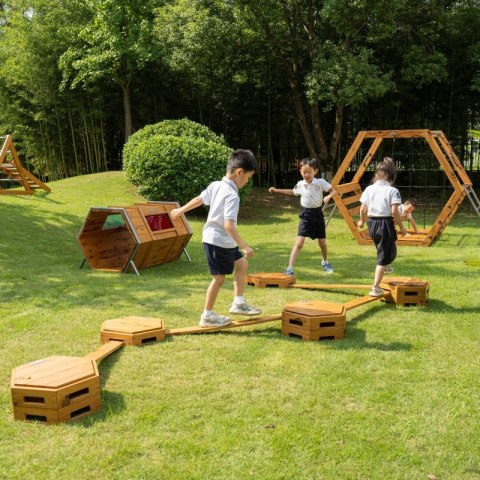 Classic World Edu Drewniana Ścieżka Akrobaty - Bezpieczny Tor Ruchowy