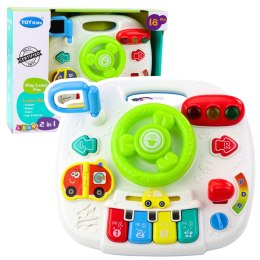 Panel Stolik Interaktywny Edukacyjny Kierownica 2w1 Światła Dźwięki