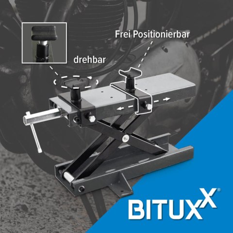 Podnośnik do motoru do 500kg 40cm uchwyt serwisowy motocyklowy Bituxx
