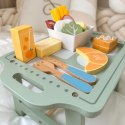 WOOPIE GREEN Zestaw Śniadaniowy z Tacą i Akcesoriami Serwis Pastelowy