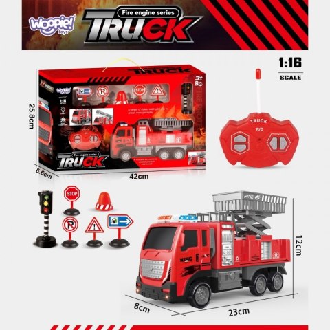 WOOPIE Zdalnie Sterowany Wóz Strażacki Podnośnik