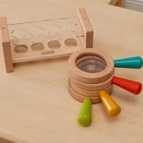 Zestaw Drewnianych Lup z Pojemnikiem