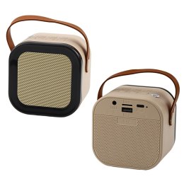 Zestaw Karaoke Głośnik Mikrofon Bezprzewodowy K12 RGB Bluetooth Beżowy