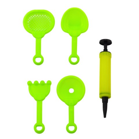 Zestaw Magiczny Piasek Różowy 3kg Foremki Narzędzia Dmuchana Plansza