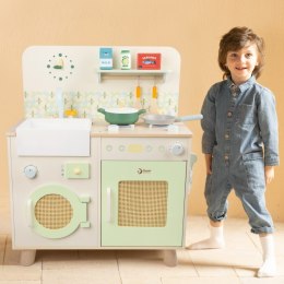 CLASSIC WORLD Drewniana Kuchnia XXL Wielofunkcyjna z Pralką i Akcesoriami