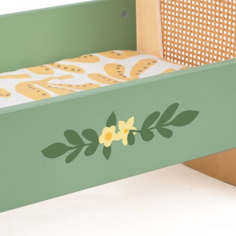 CLASSIC WORLD Drewniana Vintage Kołyska-Łóżeczko dla Lalek