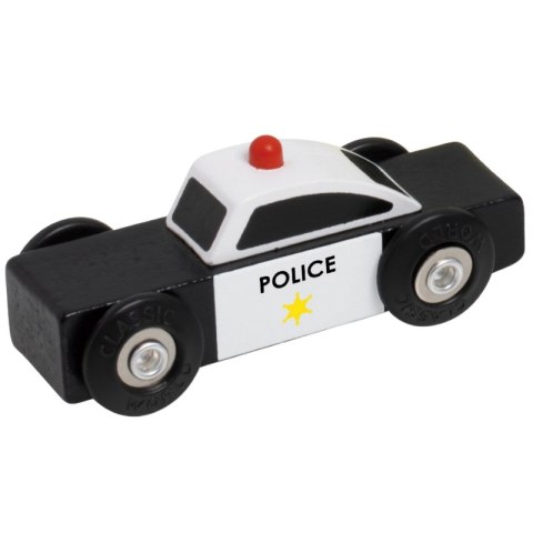 CLASSIC WORLD Drewniane Samochodziki Policja Straż Laweta Zestaw 3 szt.