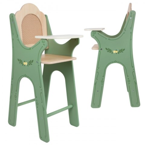 CLASSIC WORLD Drewniane Wysokie Krzesełko do Karmienia Vintage