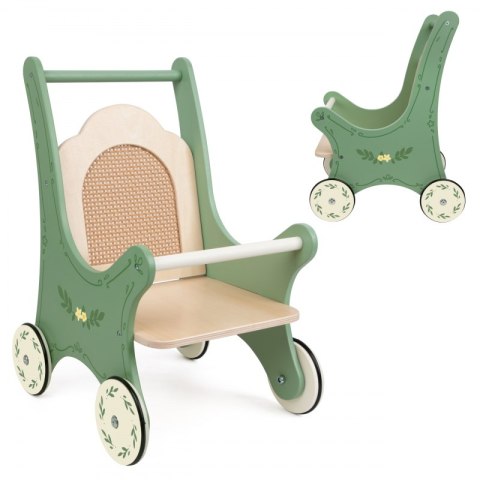 CLASSIC WORLD Drewniany Wózek dla Lalek Vintage