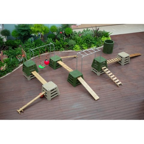 CLASSIC WORLD EDU Tor Przeszkód XXL Plac Zabaw Motoryczny Multi-Sprawnościowy