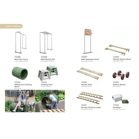 CLASSIC WORLD EDU Tor Przeszkód XXL Plac Zabaw Motoryczny Multi-Sprawnościowy