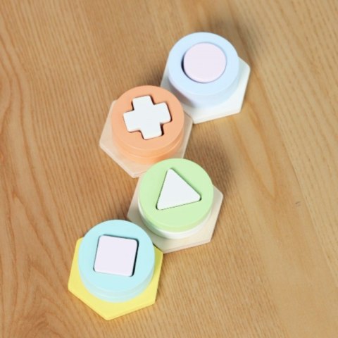 CLASSIC WORLD Sorter Montessori Kształtów i Kolorów Układanka Wieża
