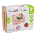 CLASSIC WORLD Zestaw Drewnianych Warzyw w Koszyku 6 el.