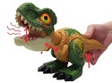 Ruchomy DINOZAUR Tyranozaur Rex Dźwięk + światło ZIELONY ZA5589