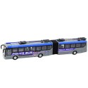 Autobus Policyjny Przegubowy Zdalnie Sterowany RC Światła Szary 1:32