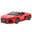 Klocki Konstrukcyjne AutoRC 1:14 Audi R8 Spyder 1440 Elementów Rastar 93800