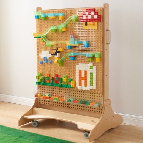 MASTERKIDZ Drewniana Tablica STEM Wolnostojąca + Akcesoria