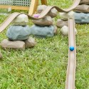 MASTERKIDZ Elastyczny Tor Kulkowy + Gumowe Kamienie Konstrukcyjne 42 el.