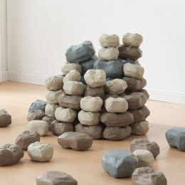 MASTERKIDZ Elastyczny Tor Kulkowy + Gumowe Kamienie Konstrukcyjne 98 el.