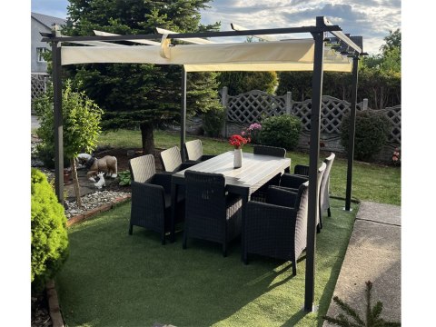 PERGOLA ogrodowa Para Sole ESTIVO 3x3x2,4m Wodoodporne zadaszenie SP0835