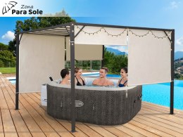 PERGOLA ogrodowa Para Sole ZONA 3x3x2m Wodoodporne zadaszenie ROLETY SP0836