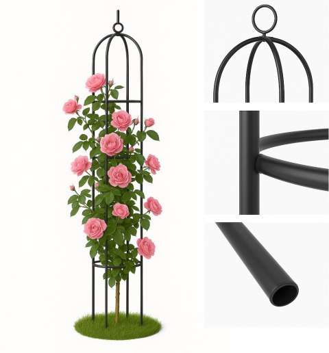 Podpora do kwiatów Pergola Ogrodowa do róż Stojak na kwiaty Dzwon 195cm
