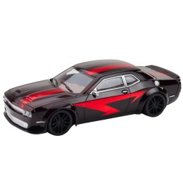 Samochód Sportowy Napęd Błyszcząca Karoseria Czarny Czerwone Linie