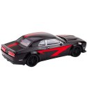 Samochód Sportowy Napęd Błyszcząca Karoseria Czarny Czerwone Linie