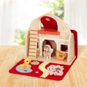 TOOKY TOY Drewniana Składana Farma w Walizce ze Zwierzątkami