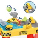 WOOPIE Stolik Wodny 2w1 Piaskownica Plac Budowy + 4 Autka 12el.