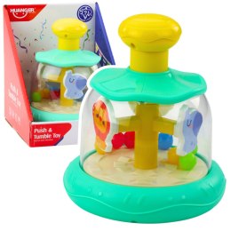 Bączek Karuzela Z Kuleczkami I Zwierzętami Hipopotam Lew Małpka Zielona