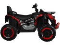 Duży quad na akumulator dla dziecka 4x4 PA0328 czerwony