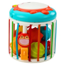 Walec Kostka Sensoryczna Interaktywna Bębenek Lis Światła Dźwięki Kolorowa