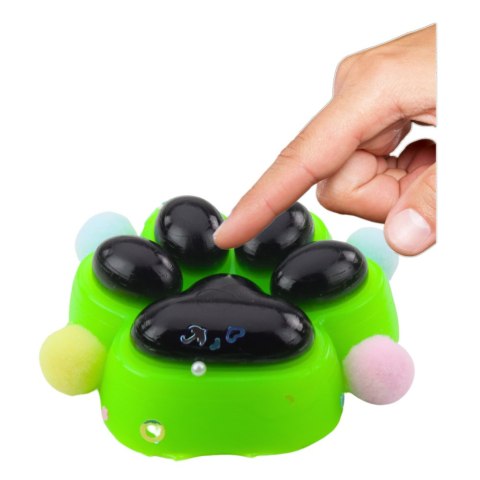 Gniotek Kocia Łapka Antystresowa Sensoryczna Squishy Czarno-Zielona